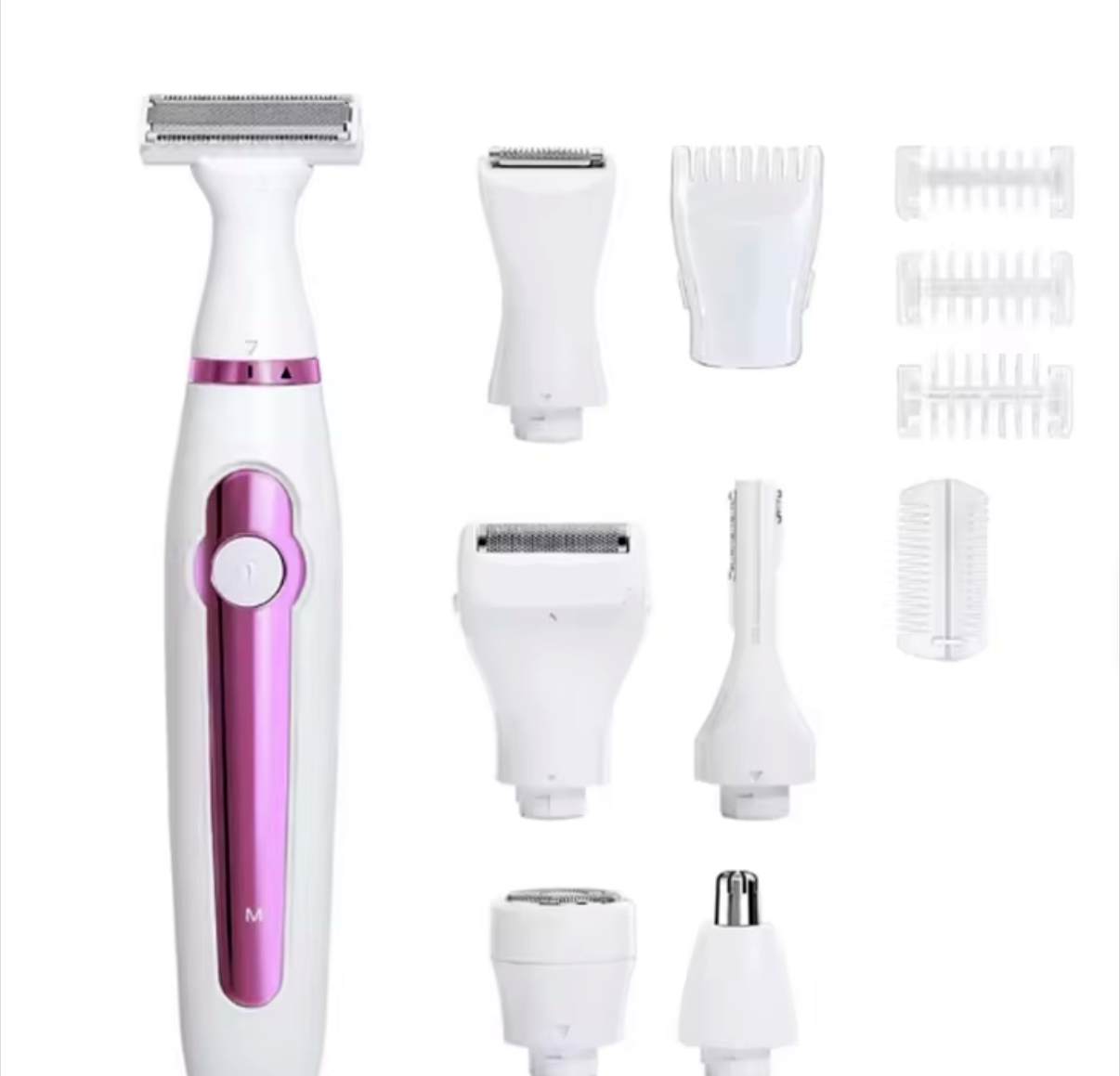 Tondeuse & Épilateur 4-en-1 Rechargeable — Étanche IPX6